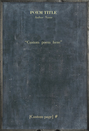 Custom Poetry Collection - Grey Wood Art Print - 17" X 24.5" by Sugarboo Design