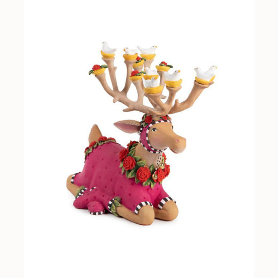 Dash Away Sitting Donna Reindeer Figure by Patience Brewster