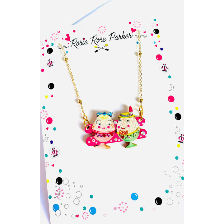 Easter Egg Cup Necklace by Rosie Rose Parker