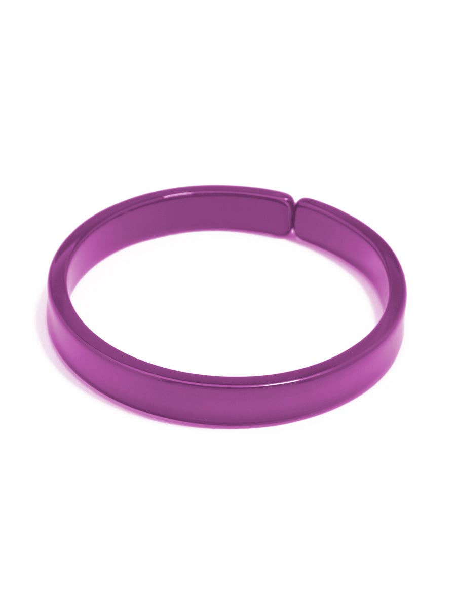 Resin Bangle Bracelet - BERRY Medium Width