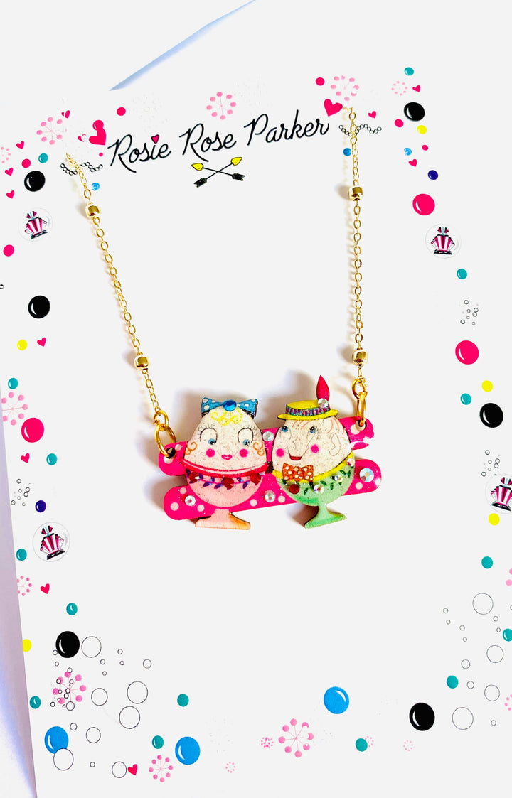 Easter Egg Cup Necklace by Rosie Rose Parker