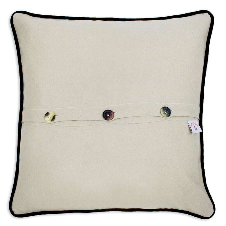 Fort Worth, TX Hand-Embroidered Pillow