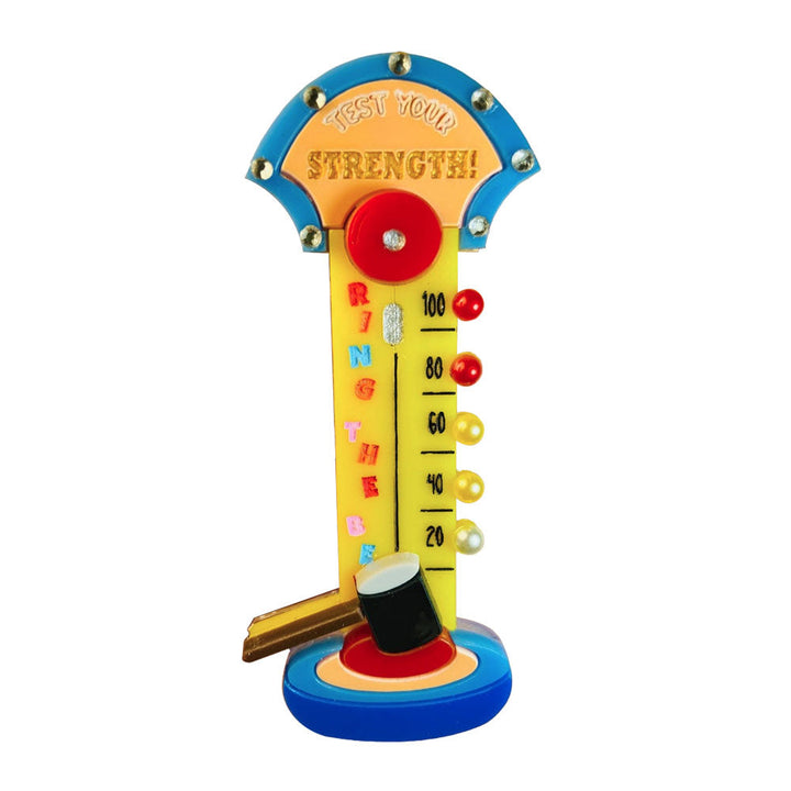 Funfair Collection 2022 - High Striker Acrylic Brooch by Makokot Design