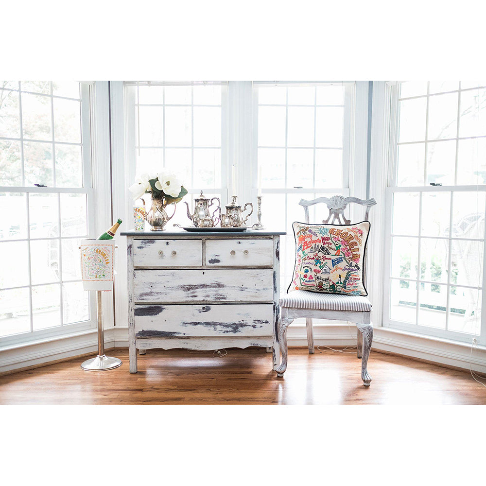 Georgia Hand-Embroidered Pillow