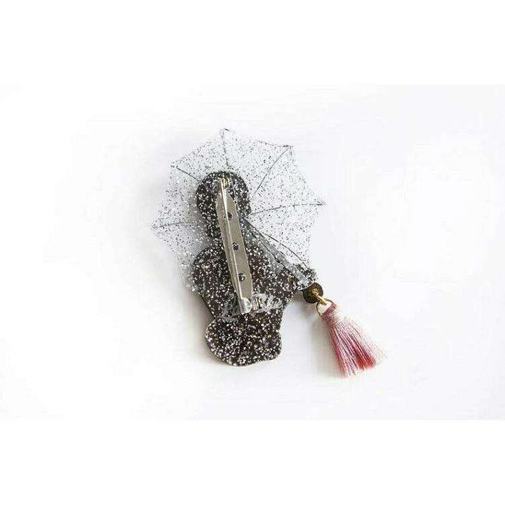 Girl with Umbrella Brooch by Laliblue - Quirks!