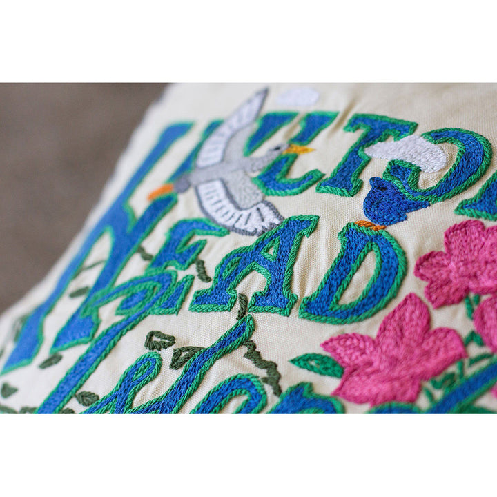 Hilton Head Hand-Embroidered Pillow