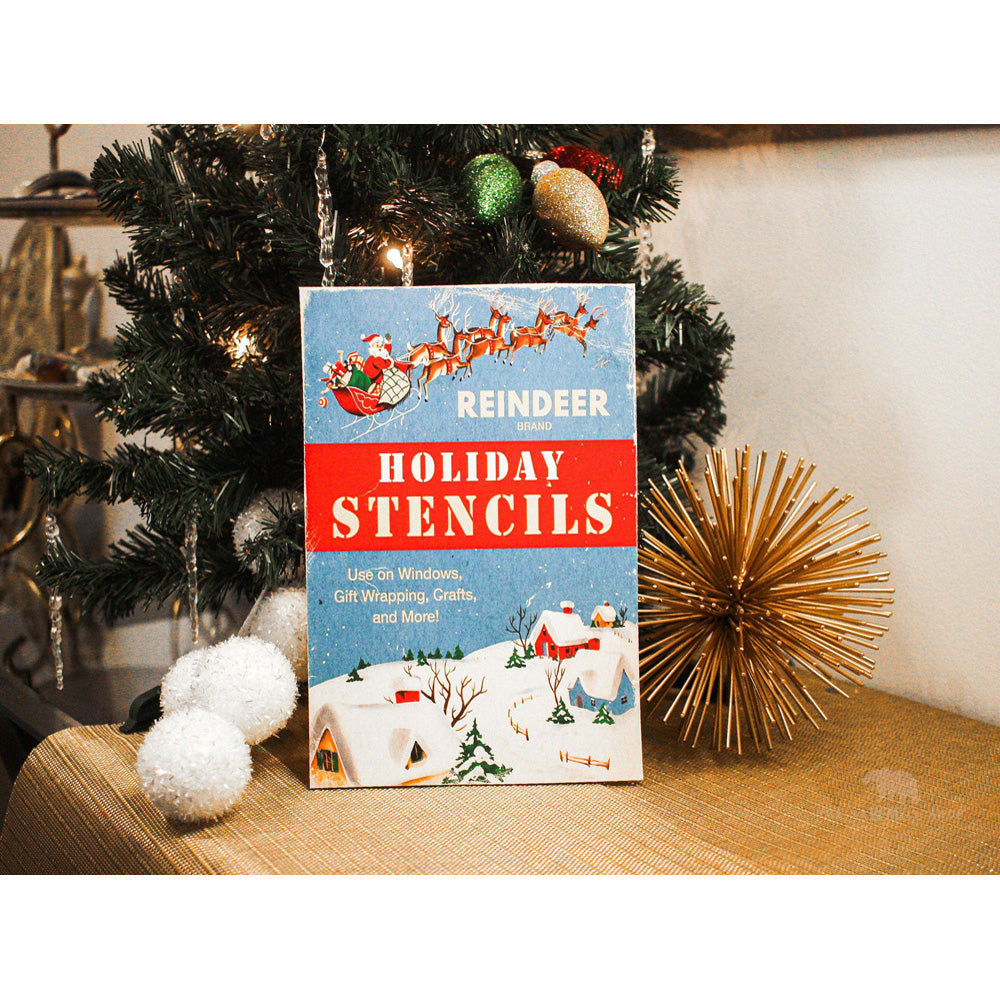 Holiday Stencils Christmas Box Art Wood Cutouts by Sawmill Shop