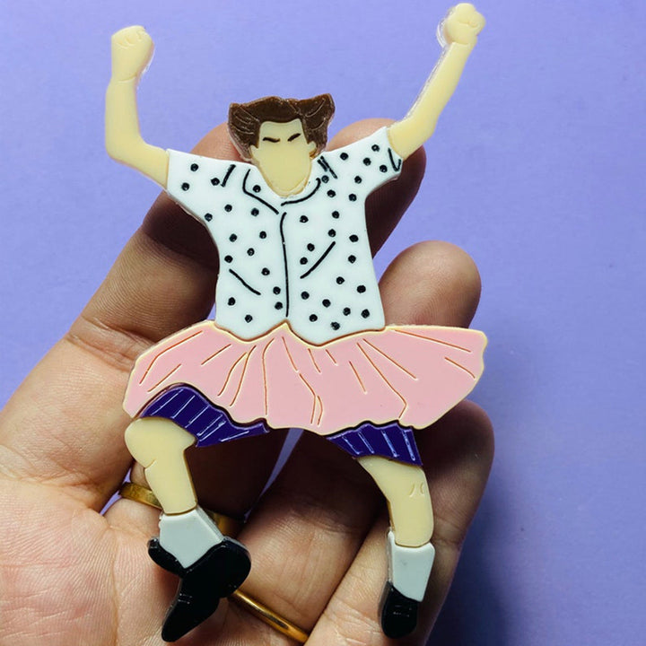 Iconic Moments Collection - "I'm Ready to Go in Coach!" Brooch by Makokot Design