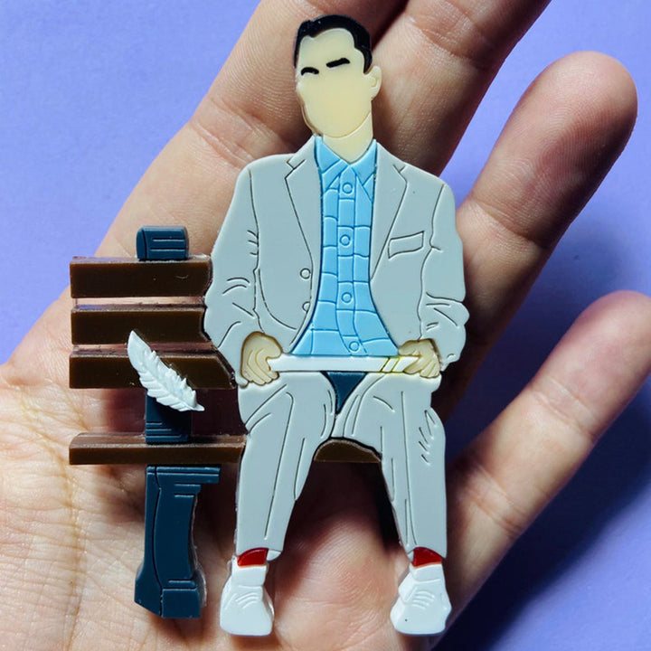 Iconic Moments Collection - "Life is Like a Box of Chocolate" Brooch by Makokot Design