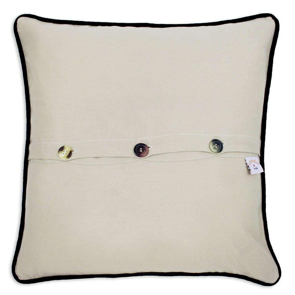 Indianapolis Hand-Embroidered Pillow