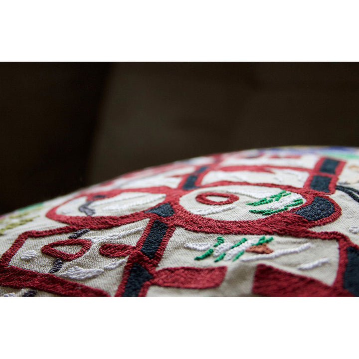 Jackson Hole Hand-Embroidered Pillow