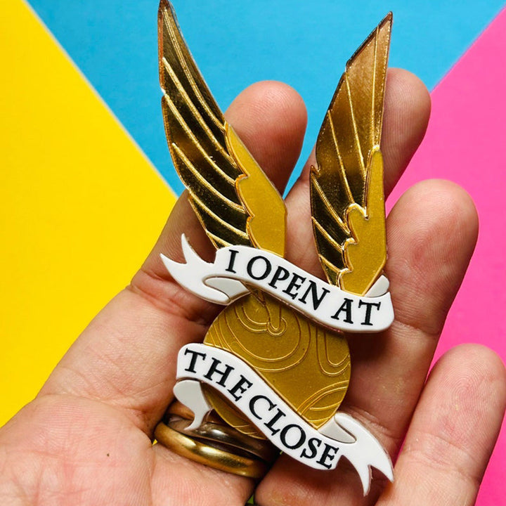 Magic & Witchcraft Collection - "I Open at The Close" Acrylic Brooch by Makokot Design