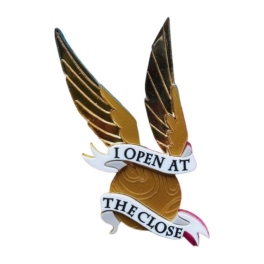 Magic & Witchcraft Collection - "I Open at The Close" Acrylic Brooch by Makokot Design