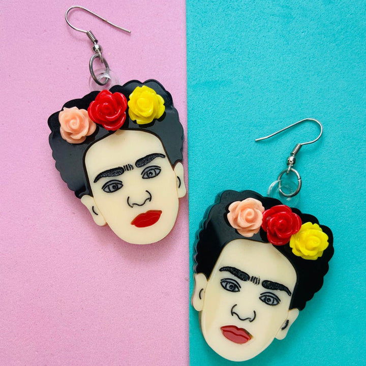 Makokot Light - Frida + Flowers Earrings by Makokot Design