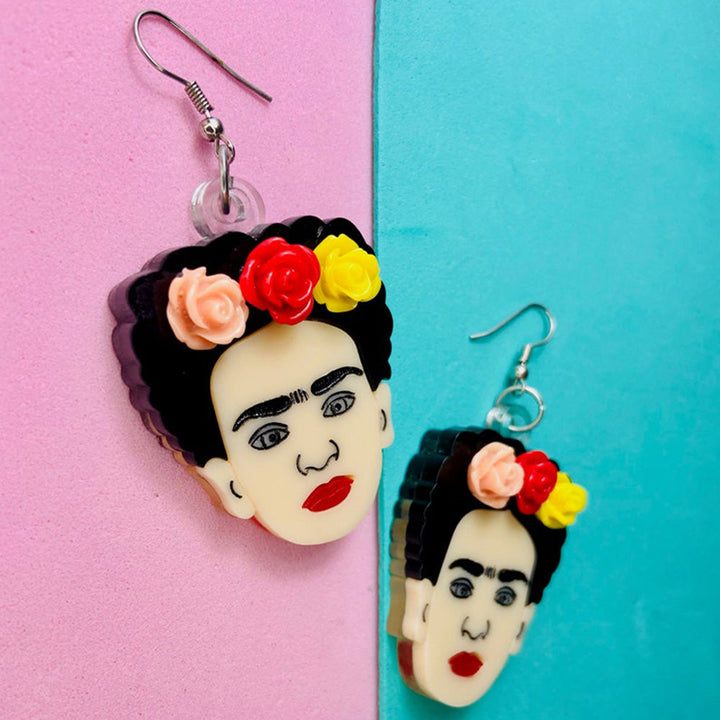 Makokot Light - Frida + Flowers Earrings by Makokot Design