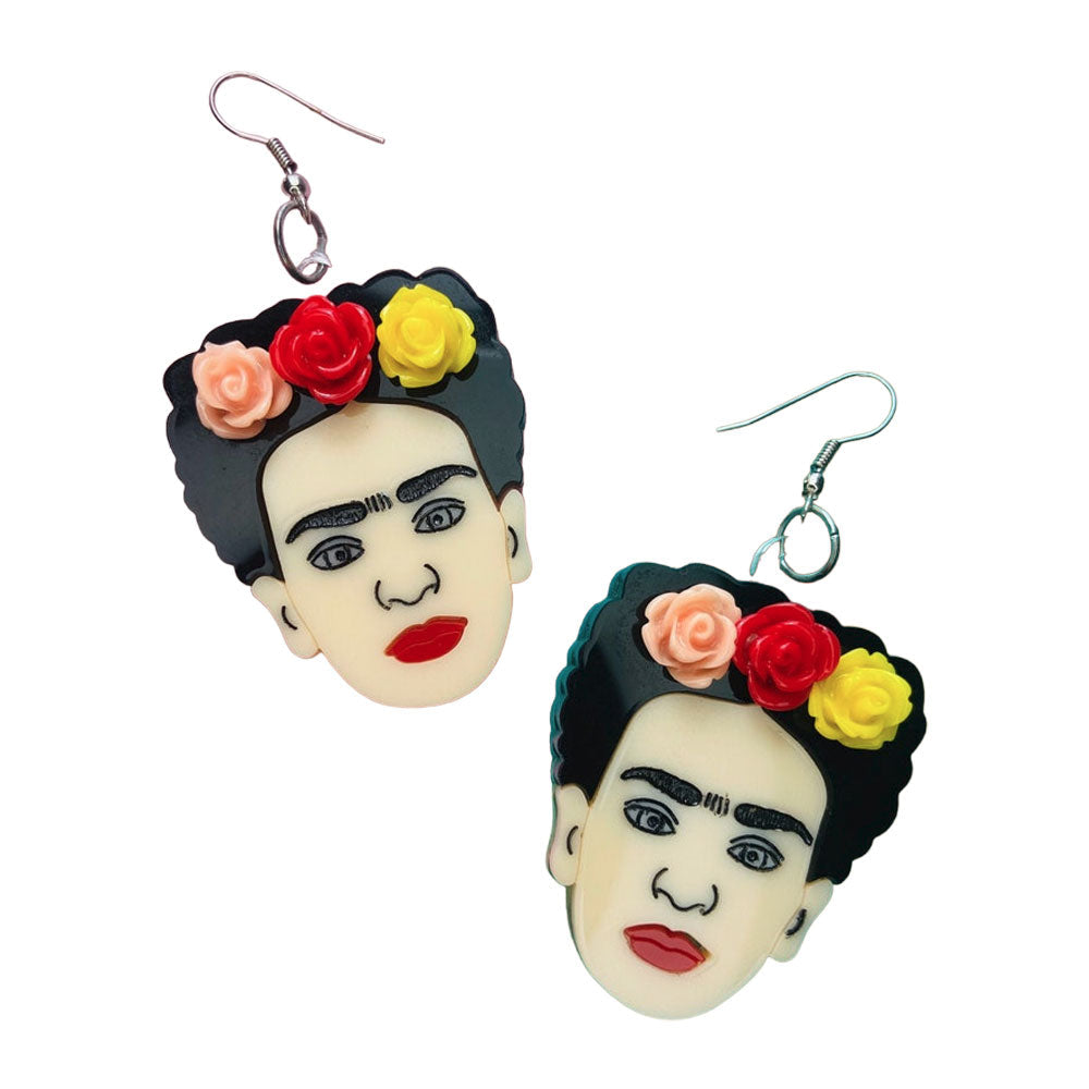 Makokot Light - Frida + Flowers Earrings by Makokot Design