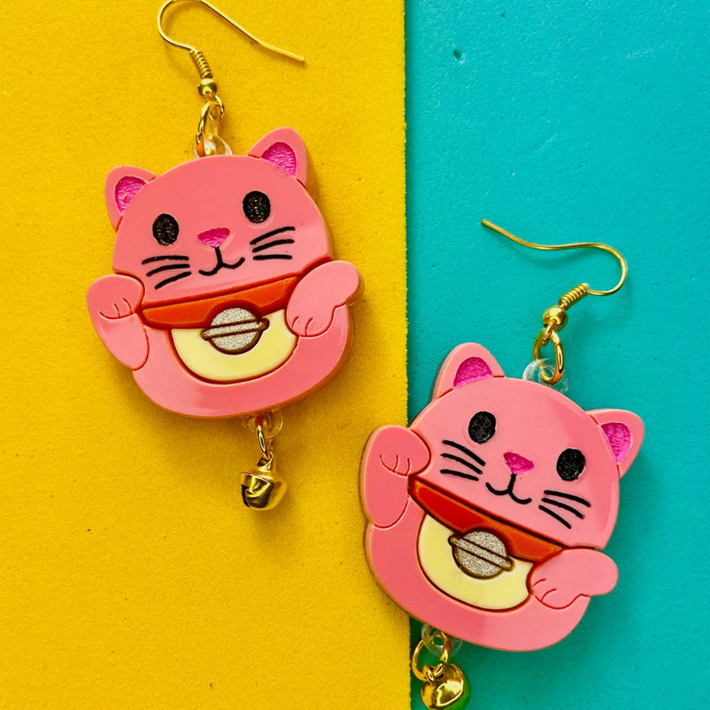 Makokot Light -Maneki Neko Earrings by Makokot Design