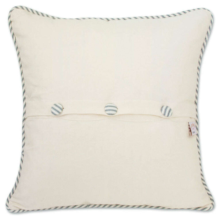Martha's Vineyard Hand-Embroidered Pillow
