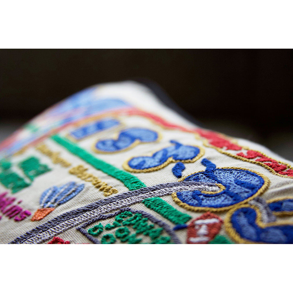 Missouri Hand-Embroidered Pillow