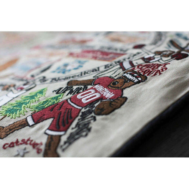 Montana, University of Collegiate Embroidered Pillow by CatStudio