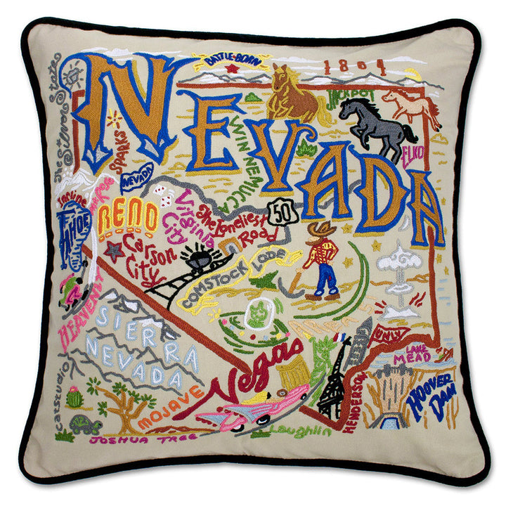Nevada Hand-Embroidered Pillow