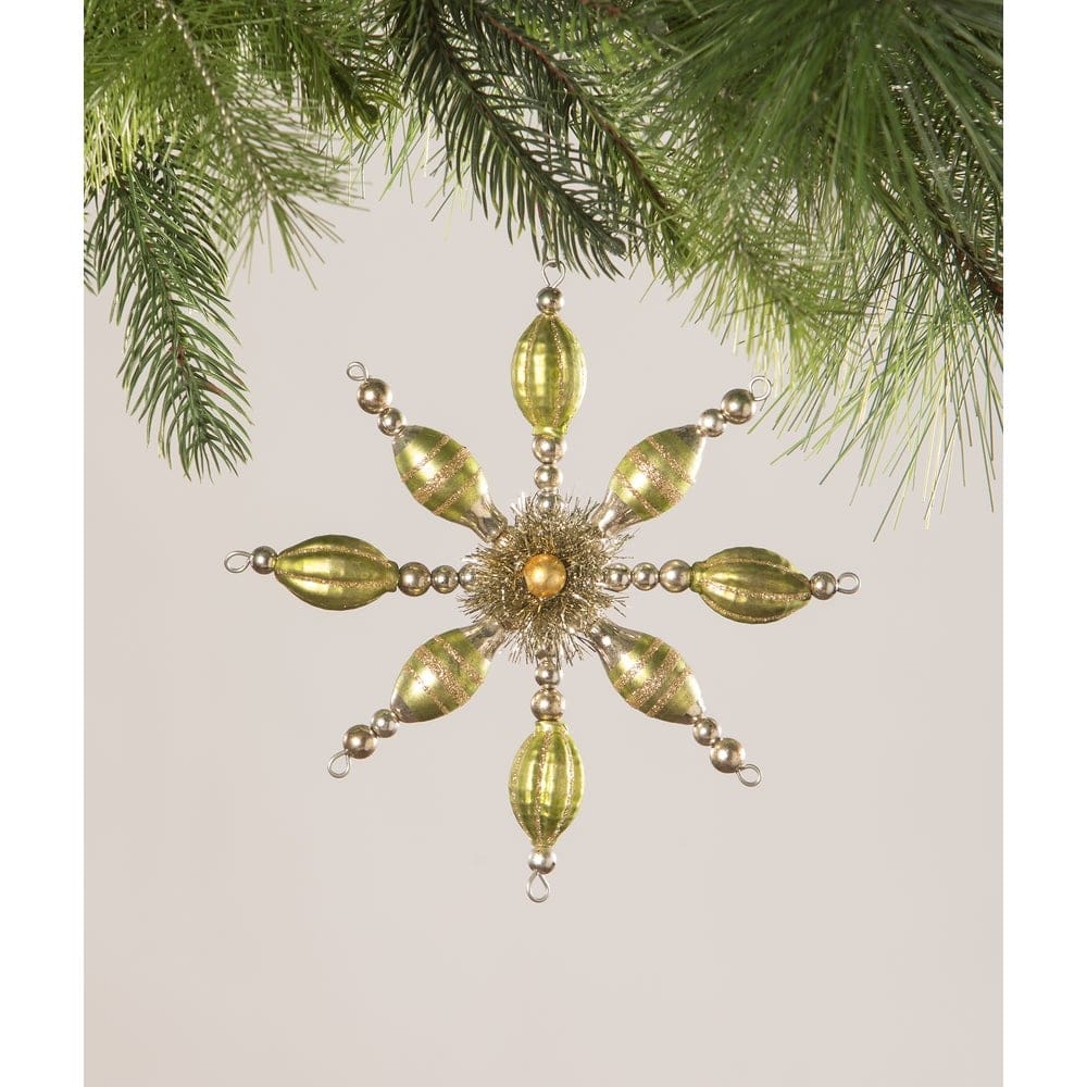 Peridot Starburst Ornamentby Bethany Lowe