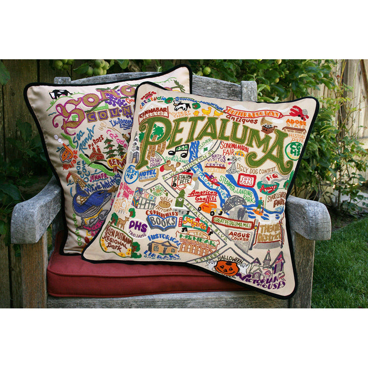 Petaluma Hand-Embroidered Pillow