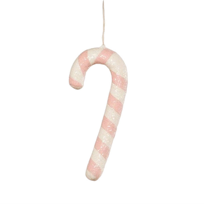 Pink Candy Cane Ornament by Bethany Lowe