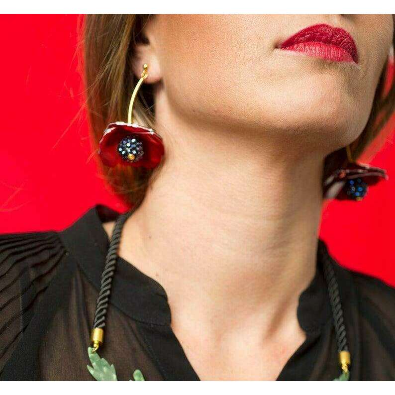 Poppies Earrings by LaliBlue - Quirks!
