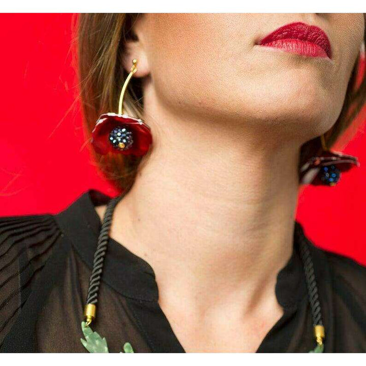 Poppies Earrings by LaliBlue - Quirks!