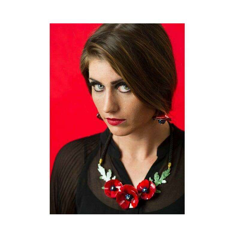 Poppies Necklace by LaliBlue - Quirks!