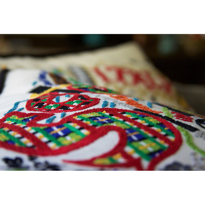 Scotland Hand-Embroidered Pillow