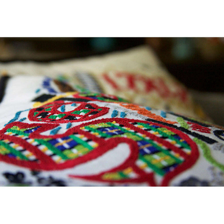 Scotland Hand-Embroidered Pillow