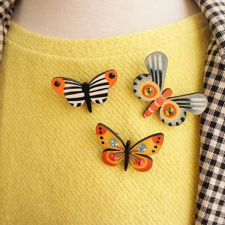 Set of 3 Butterfly Brooches by LaliBlue image 2