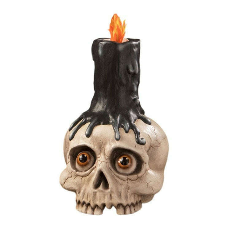 Skull Candle Holder by Bethany Lowe image