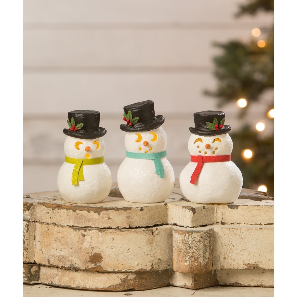 Snowman Luminary Happy by Bethany Lowe