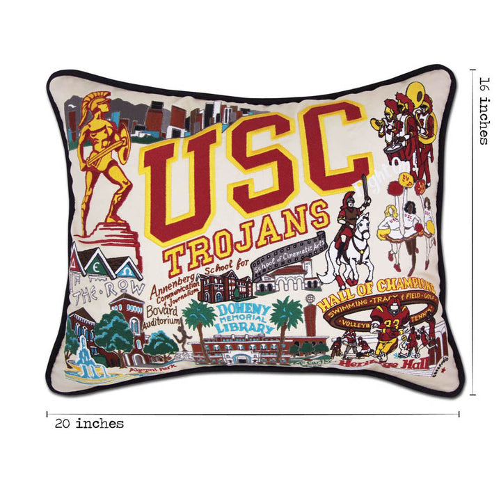 Southern California, University of (USC) Collegiate Embroidered Pillow by CatStudio