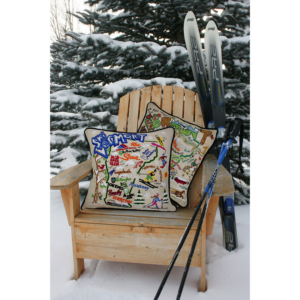 Vermont Hand-Embroidered Pillow