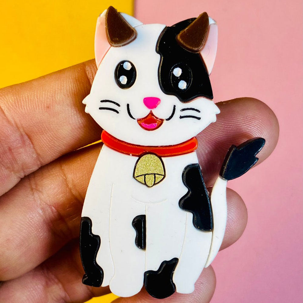 Zodiac Cats Collection - Aries - Taurus - Gemini - Cancer Acrylic Brooch by Makokot Design