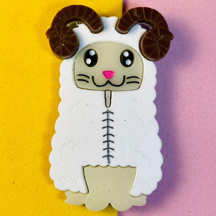 Zodiac Cats Collection - Aries - Taurus - Gemini - Cancer Acrylic Brooch by Makokot Design