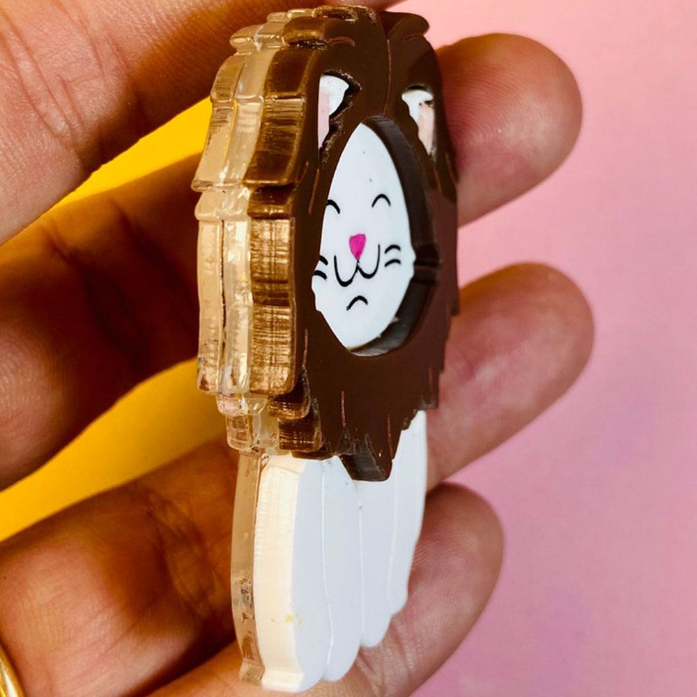 Zodiac Cats Collection - Leo - Virgo - Libra - Scorpius Acrylic Brooch by Makokot Design